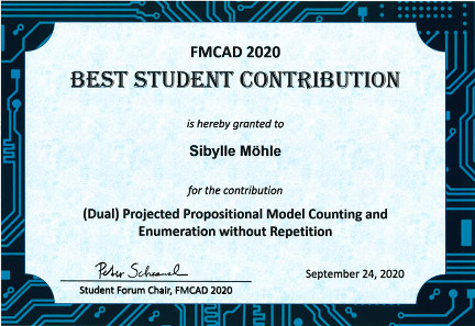 FMCAD'20 Student Forum Best Student Contribution