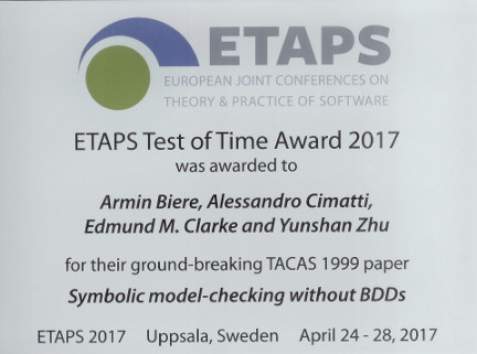 ETAPS 2017年时间测试奖